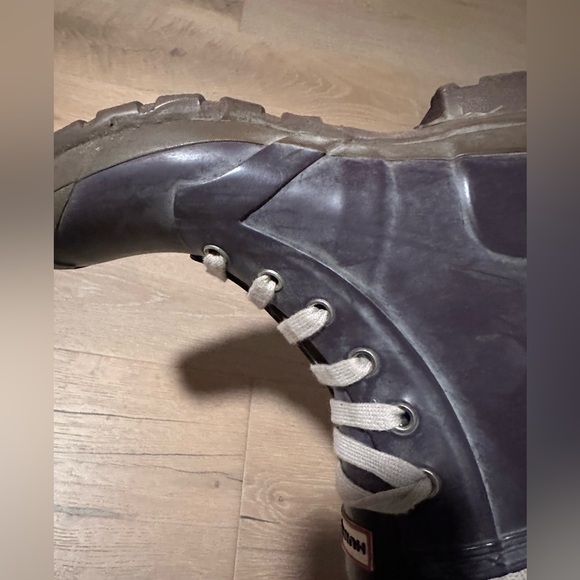 Hunter rain boots purple with laces (combat style) - Picture 6 of 9